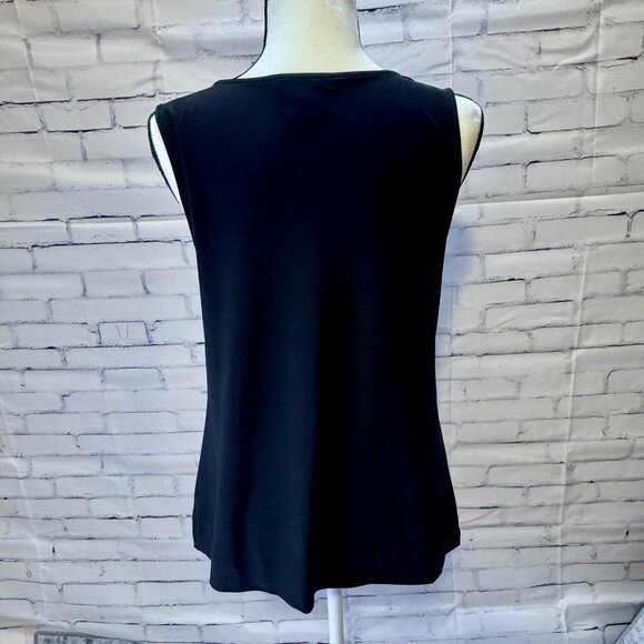 White House Black Market Chain Link Scoop Neck Tank Top M - Picture 3 of 7